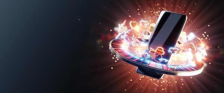 baccarat game mobile app interface showing slot games and live-dealer options
